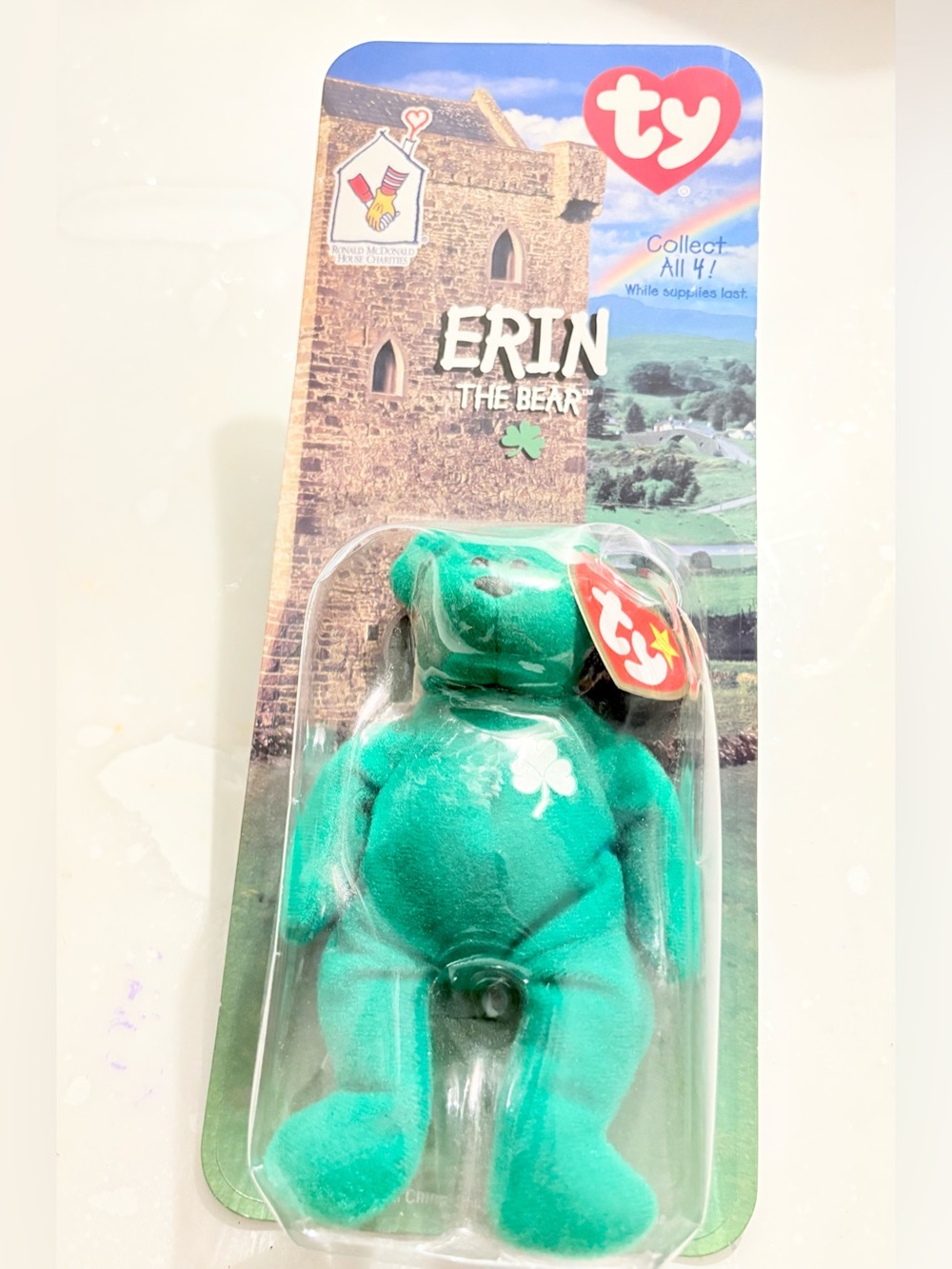 Ty Erin The Bear Plush - Green - Ireland